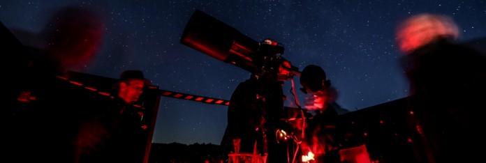Astronomers at Dark Sky Observatory