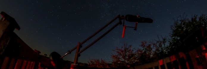 Viewing Milky Way with Binoculars 