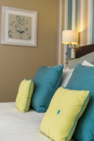 Ground Floor Family Bedroom: Cushions on Bed