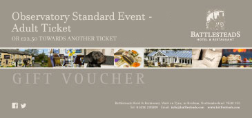 Battlesteads Observatory Standard Event - Adult Ticket Voucher