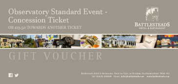 Battlesteads Observatory Standard Event - Concession Ticket Voucher